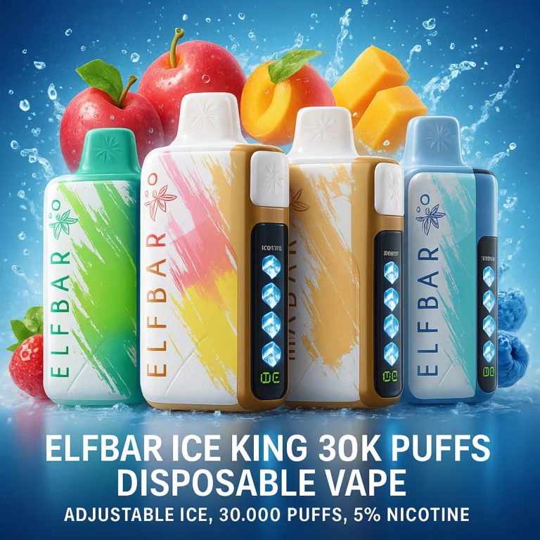 Elfbar Ice King 30k Puffs Disposable Vape 850mAh USB-C Adjustable Ice Dubai UAE